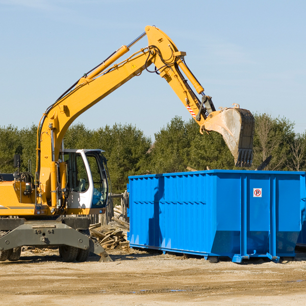 are there any restrictions on where a residential dumpster can be placed in Greensville County